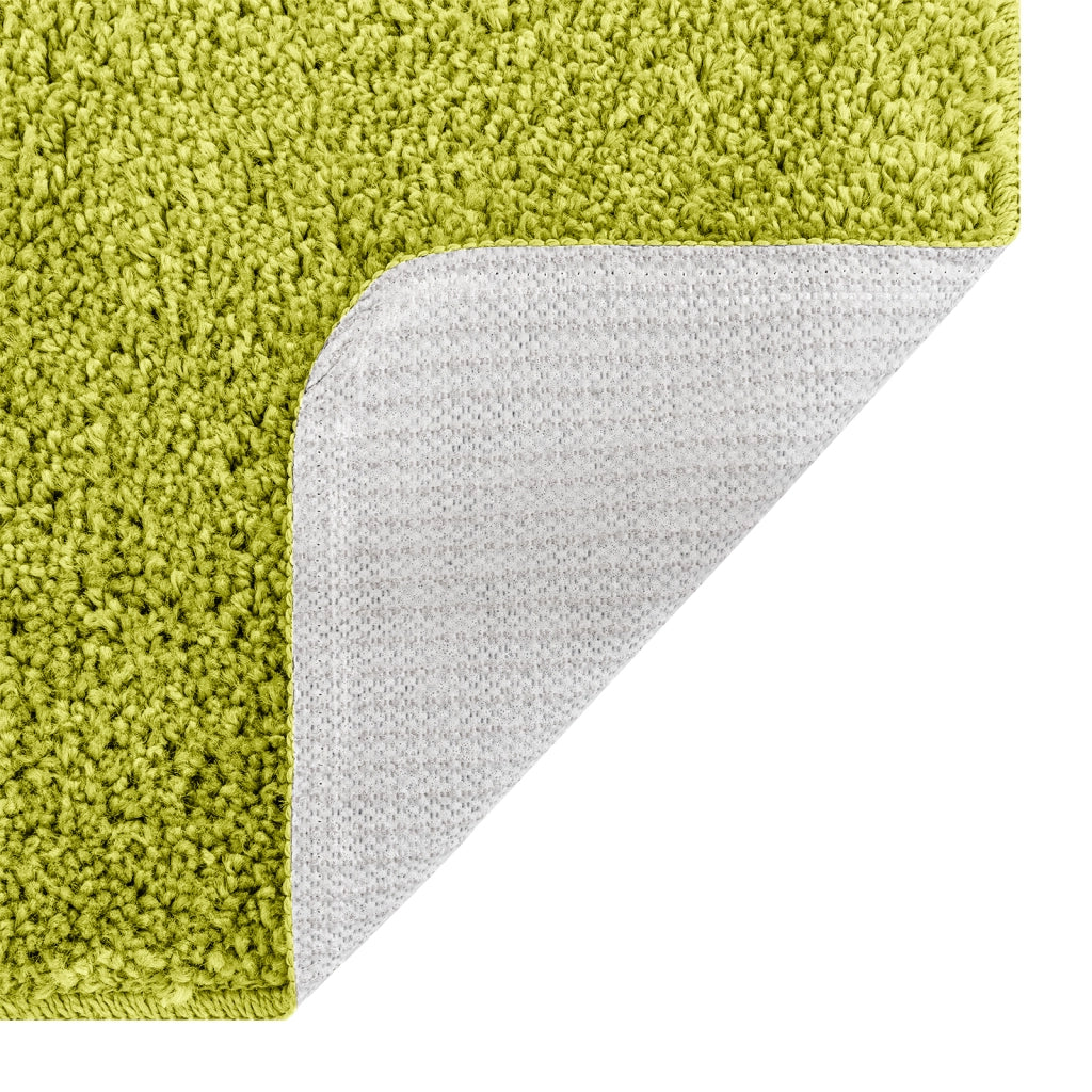Tappetino da bagno rettangolare verde 50x80 cm in polipropilene antiscivolo