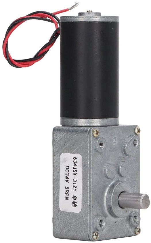 Motore riduttore DC 24V a singola vite - 5 giri al minuto - lega di alluminio - coppia 30 kgf.cm - adatto per macchina da stampa - motore di trasmissione