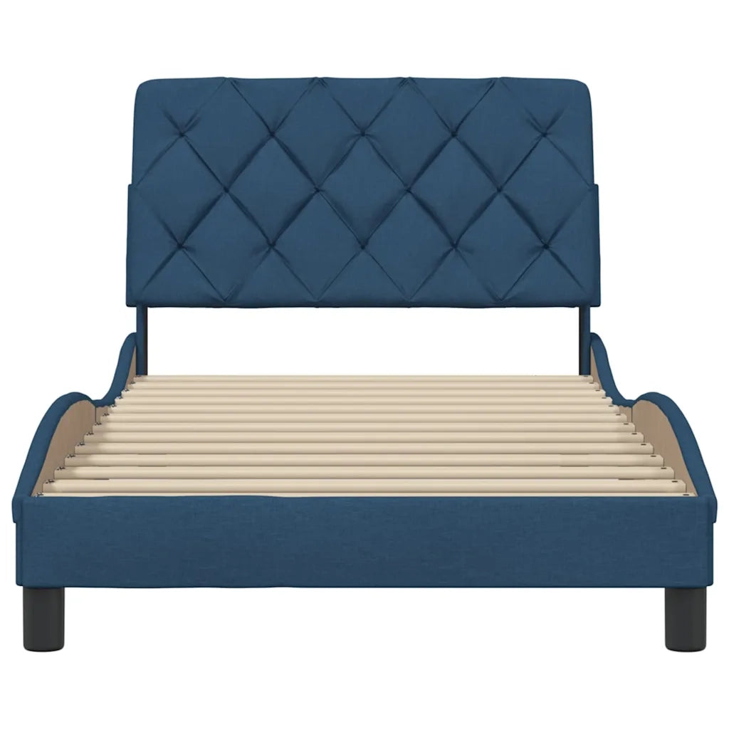 Giroletto senza Materasso Blu 100x200 cm in Tessuto 3310586