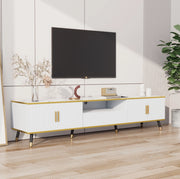 mobile TV 200 x 40 x 46 cm bianco - contenitore, senza materasso