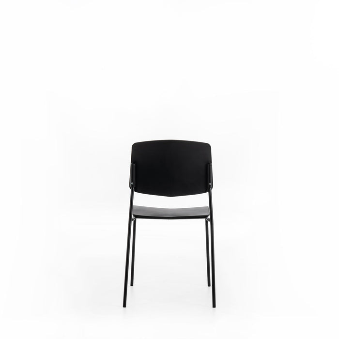 Set 4 Sedie 52x52xH79 cm in Polipropilene Mars Nero