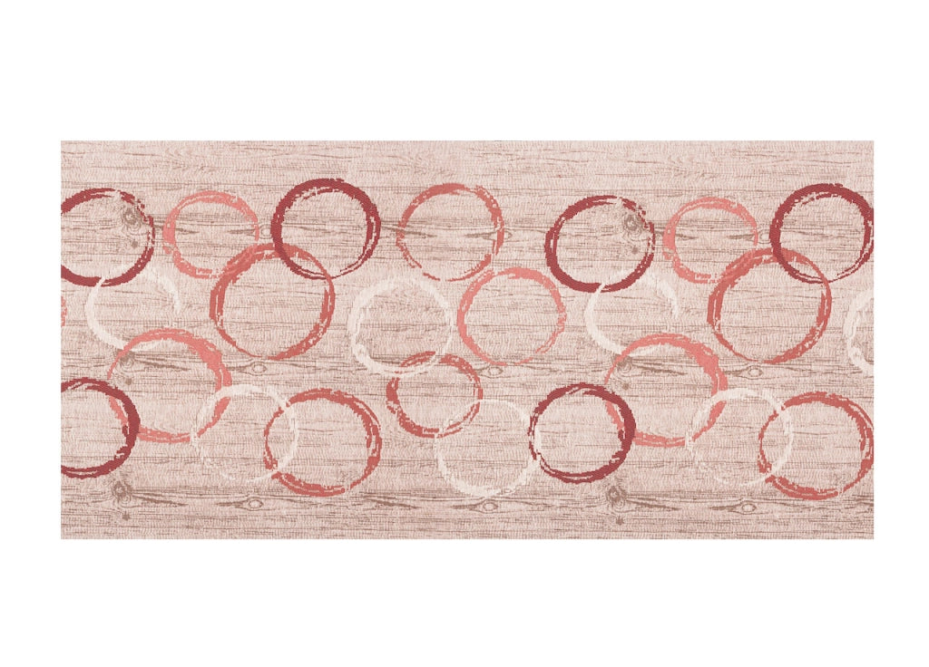 Tappeto Passatoia Tessuto Jacquard Linea Emozioni Disegno Giotto Rosso - 57x400 - Rosso
