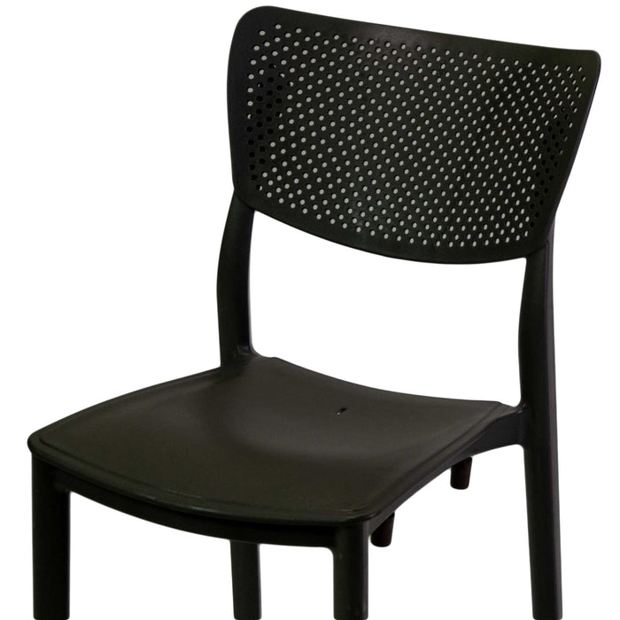 Sedia 44x53xh84 cm in Polipropilene Alezio Antracite