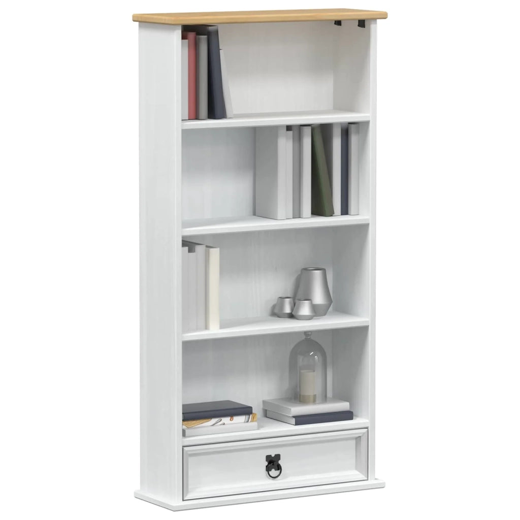 Mobile per CD Bianco 52 x 17.5 x 103 cm Pino massello CFW2840857