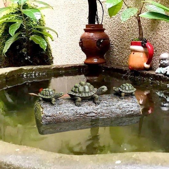 Hare da giardino, statua di rana galleggiante per giardino, laghetto e piscina - decorazione da giardino divertente con motivo tartaruga