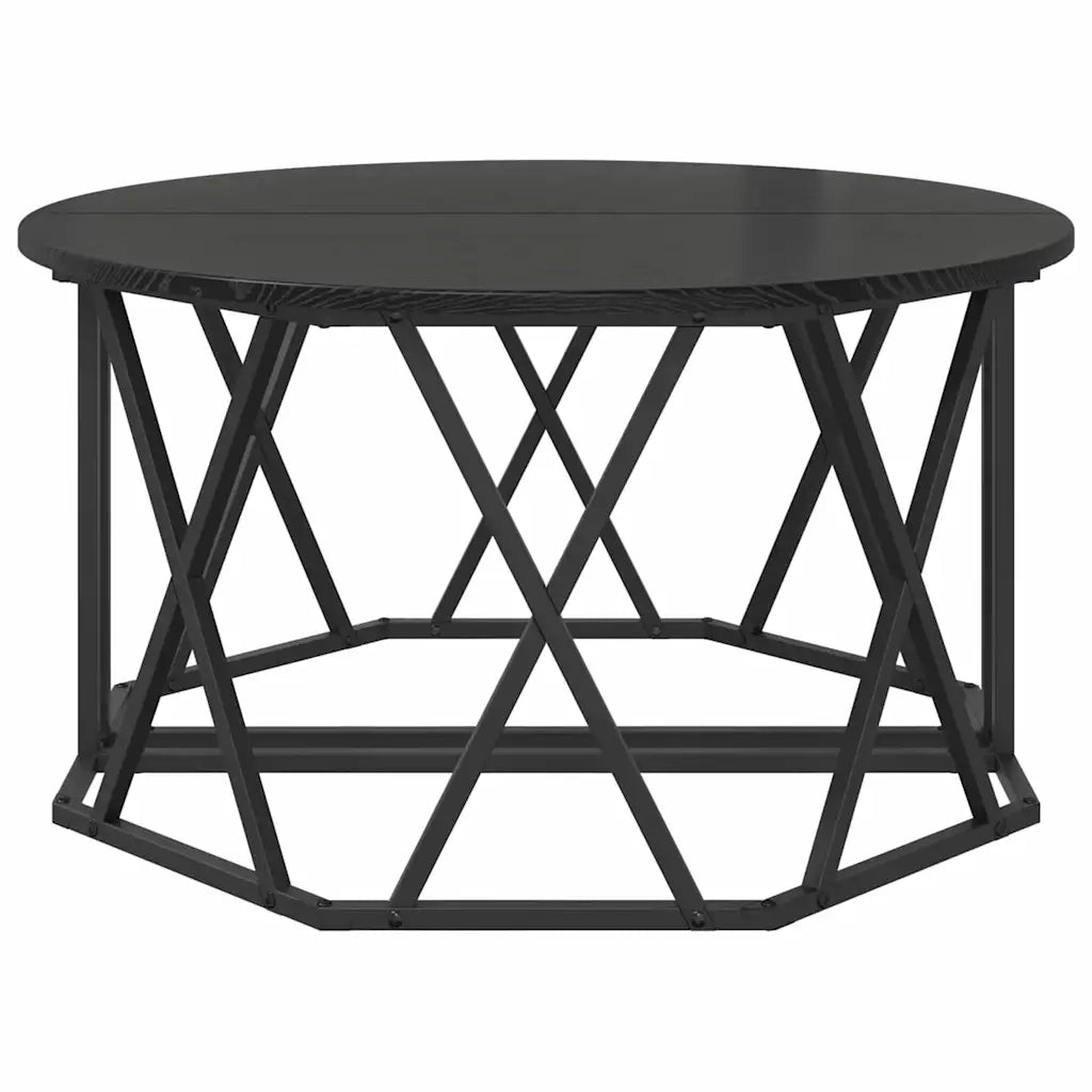 Tavolino da salotto Rovere Nero 80 x 80 x 42 cm 868249