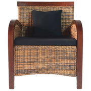 Poltrona in Rattan Intrecciato a Mano 242025