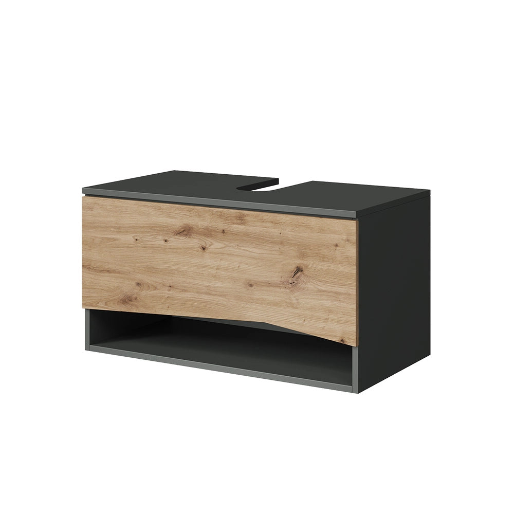 Vicco Mobile sottolavabo per bagno Artigiano 80 x 42.8 cm con cassetto