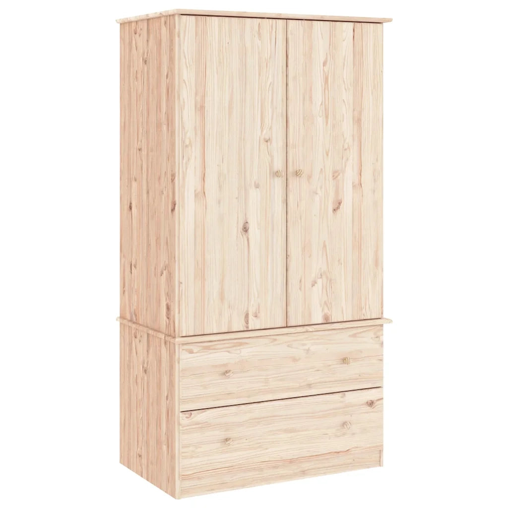 Armadio ALTA 90x55x170 cm in Legno Massello di Pino