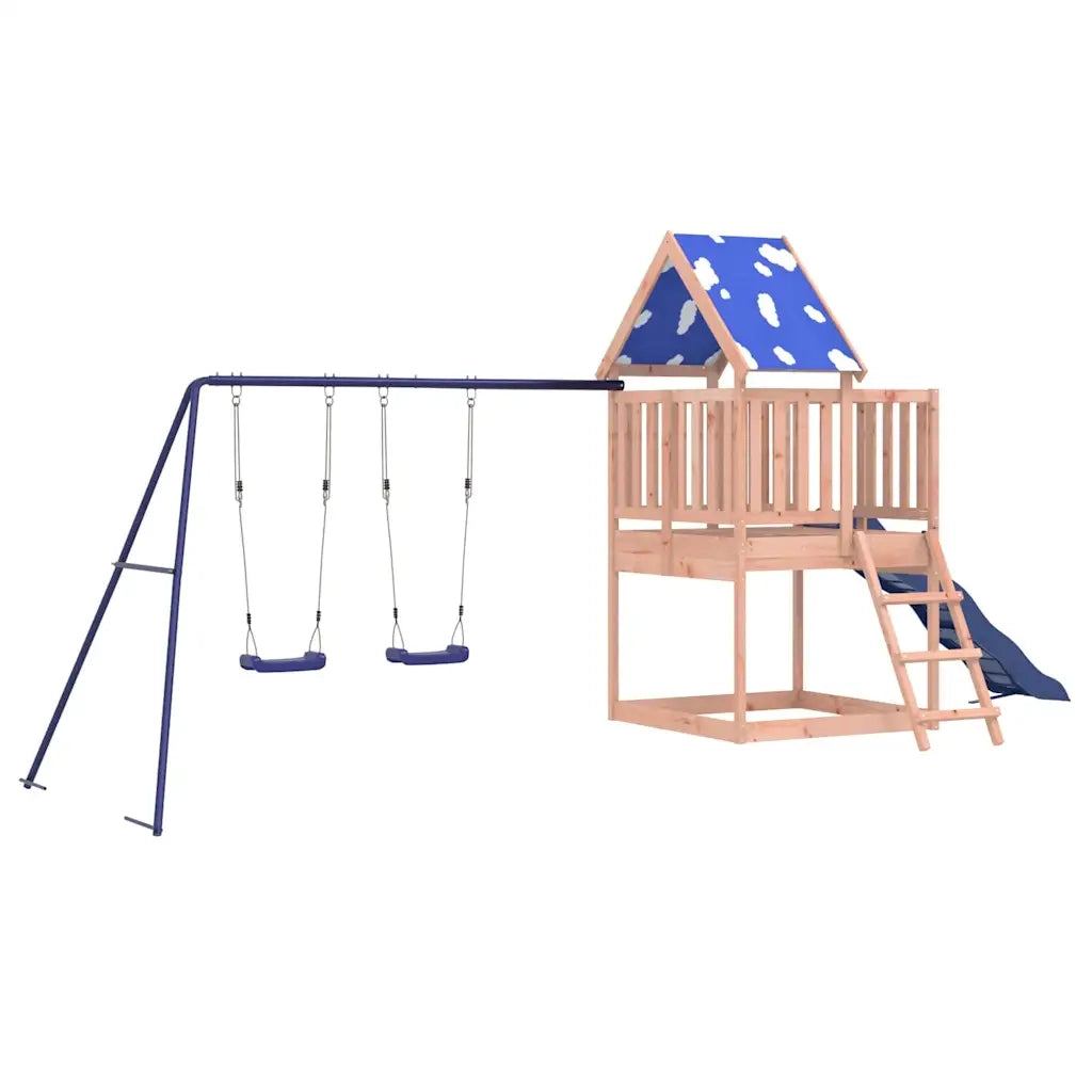 Set da Gioco da Esterno in Legno Massello di Douglas