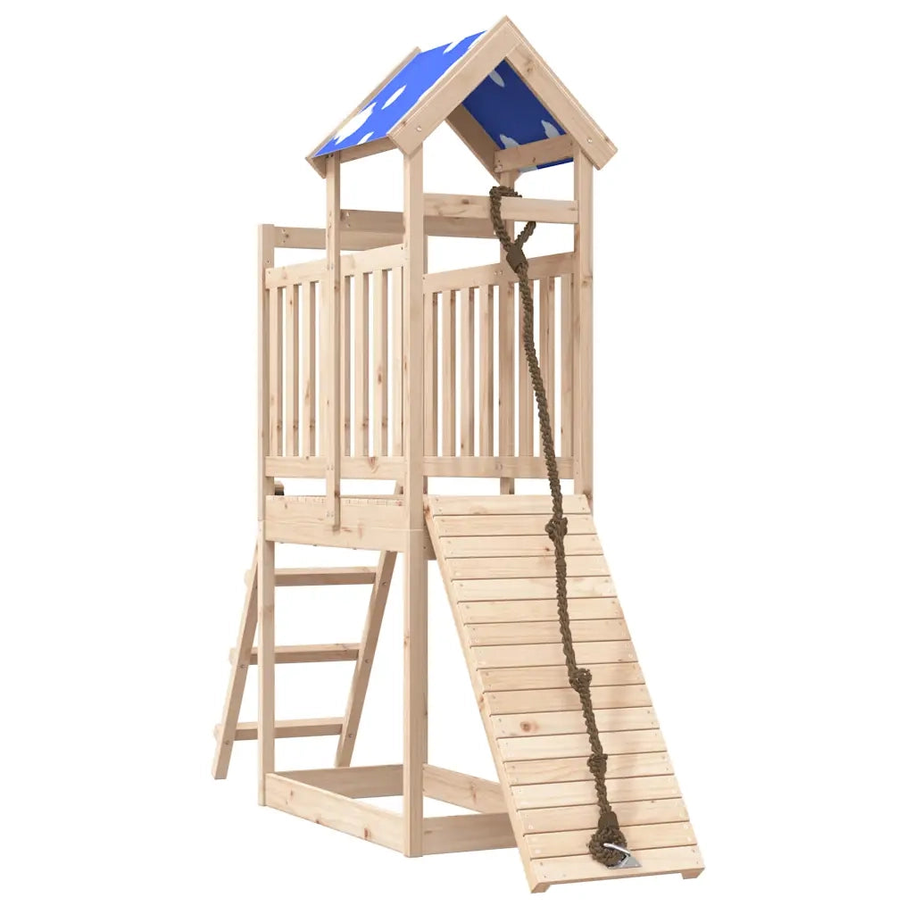 Set da Gioco da Esterno in Legno Massello di Pino