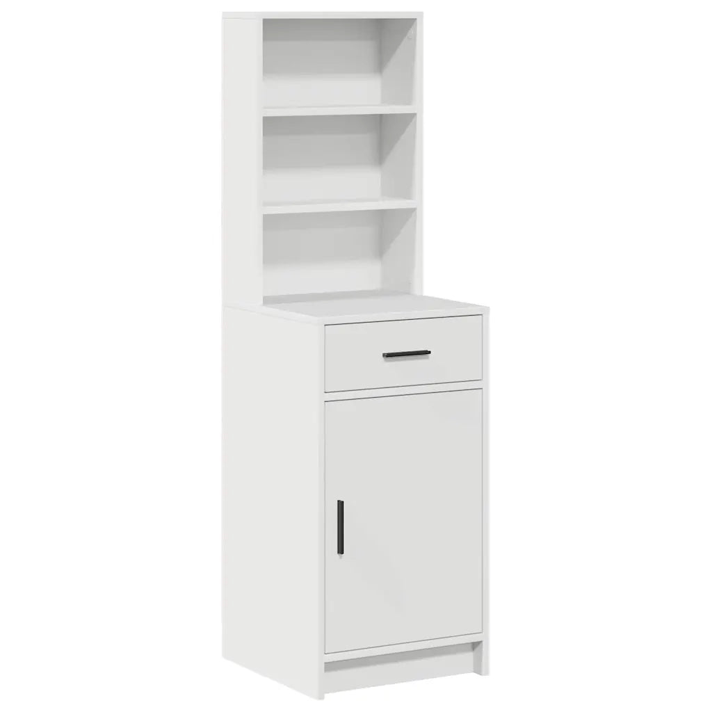 Credenza | Madia | Buffet da pranzo | Armadio da pranzo Bianco 40 x 40,5 x 135 cm Legno multistrato