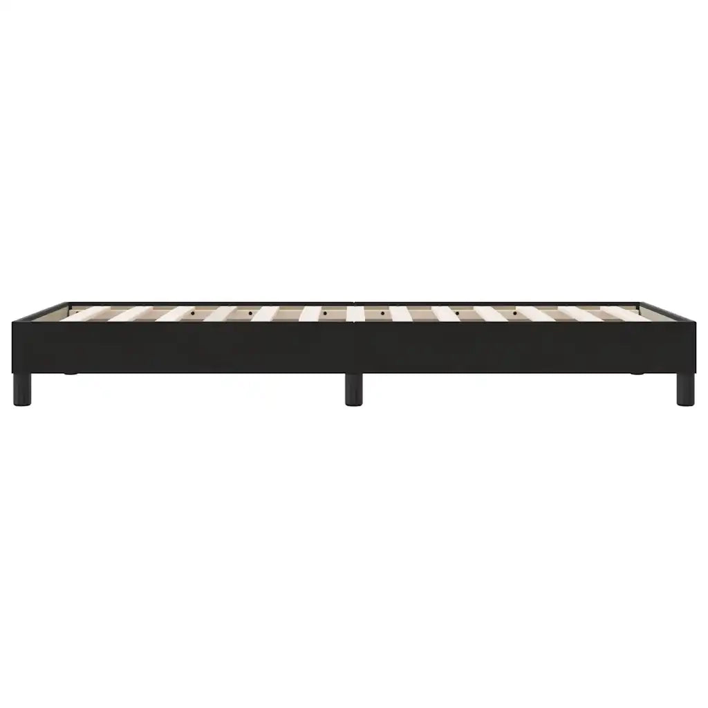 Giroletto senza Materasso Nero 100x210 cm in Velluto