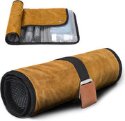 Toilette per uomo, articoli da viaggio, toilette da viaggio, impermeabile, compatta, organizzatore per la igiene della toilette, set di pulizia, regali per uomini, 2. Khaki Giallo (canapa trattata a cera), moda