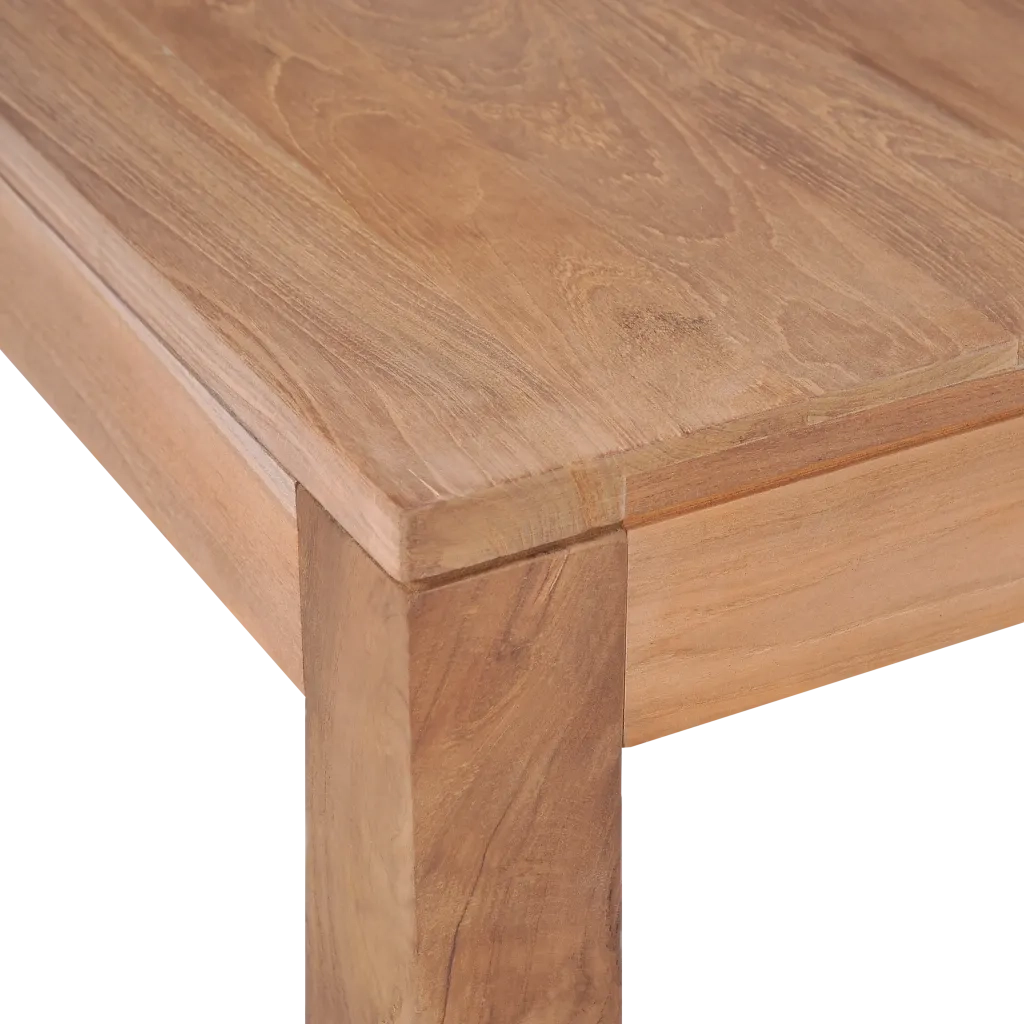 Tavolino da CaffÃ¨ in Legno Massello di Teak Naturale 60x60x40cm cod mxl 12046
