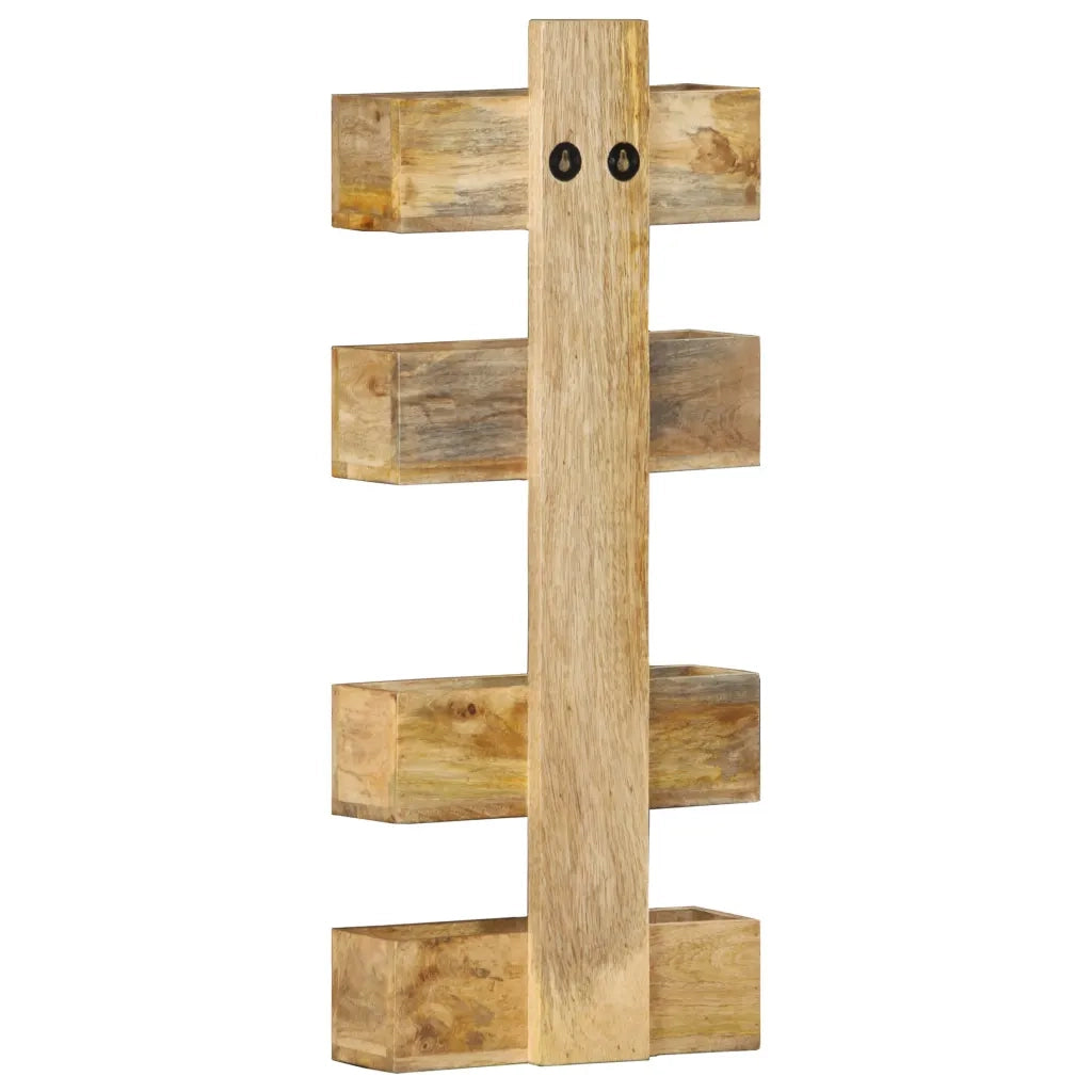 Portariviste a Parete 30x11x72 cm in Legno Massello di Mango 286466