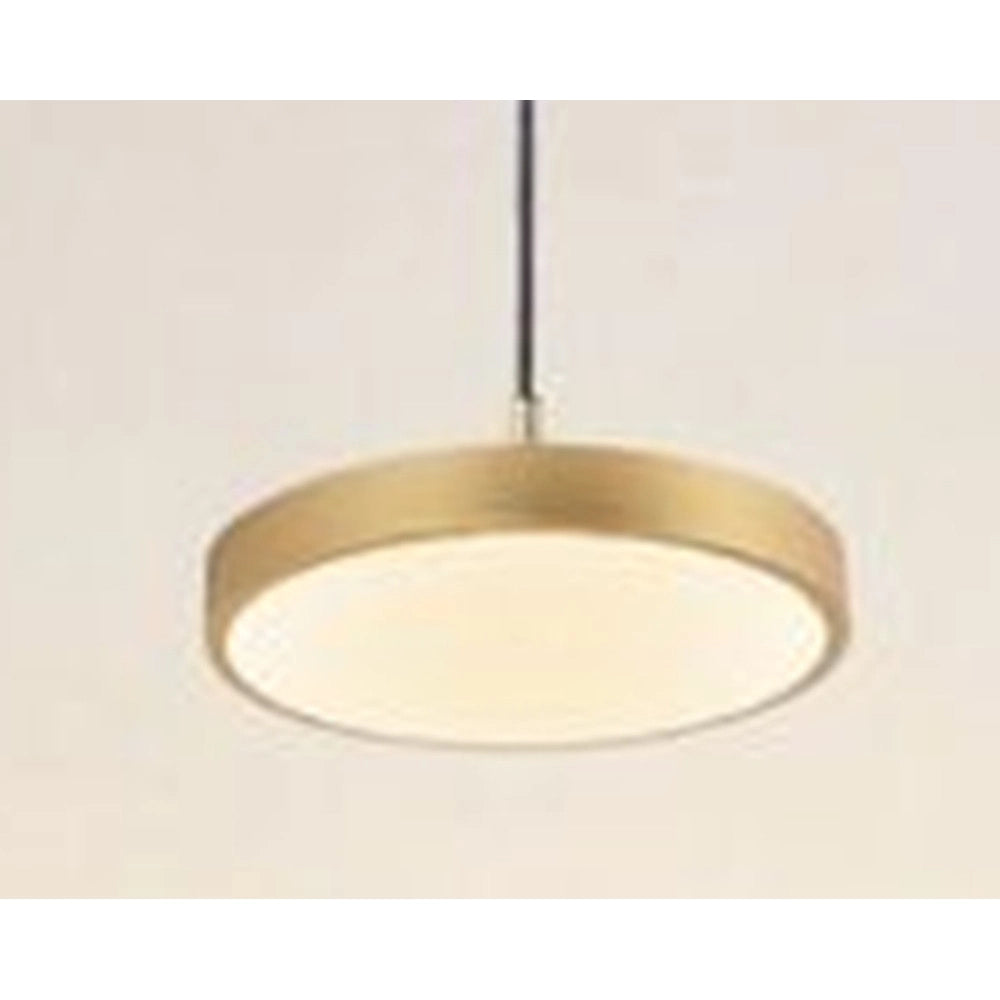 Trade Shop - Lampadario A Sospensione Led 40w Oro Cerchio Tondo Moderno Minimal Luce 4000k 32910 -