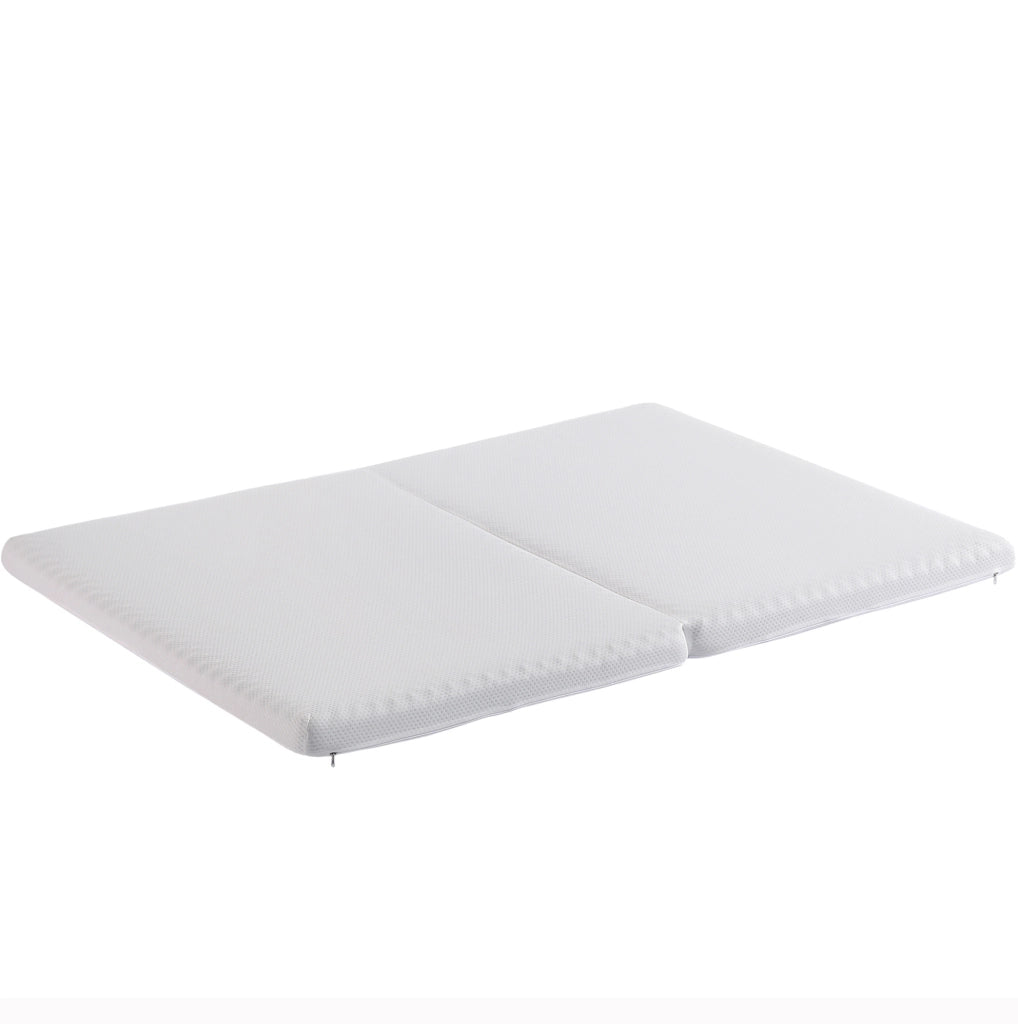 Materasso pieghevole H3 140x200x10 cm in schiuma; bianco