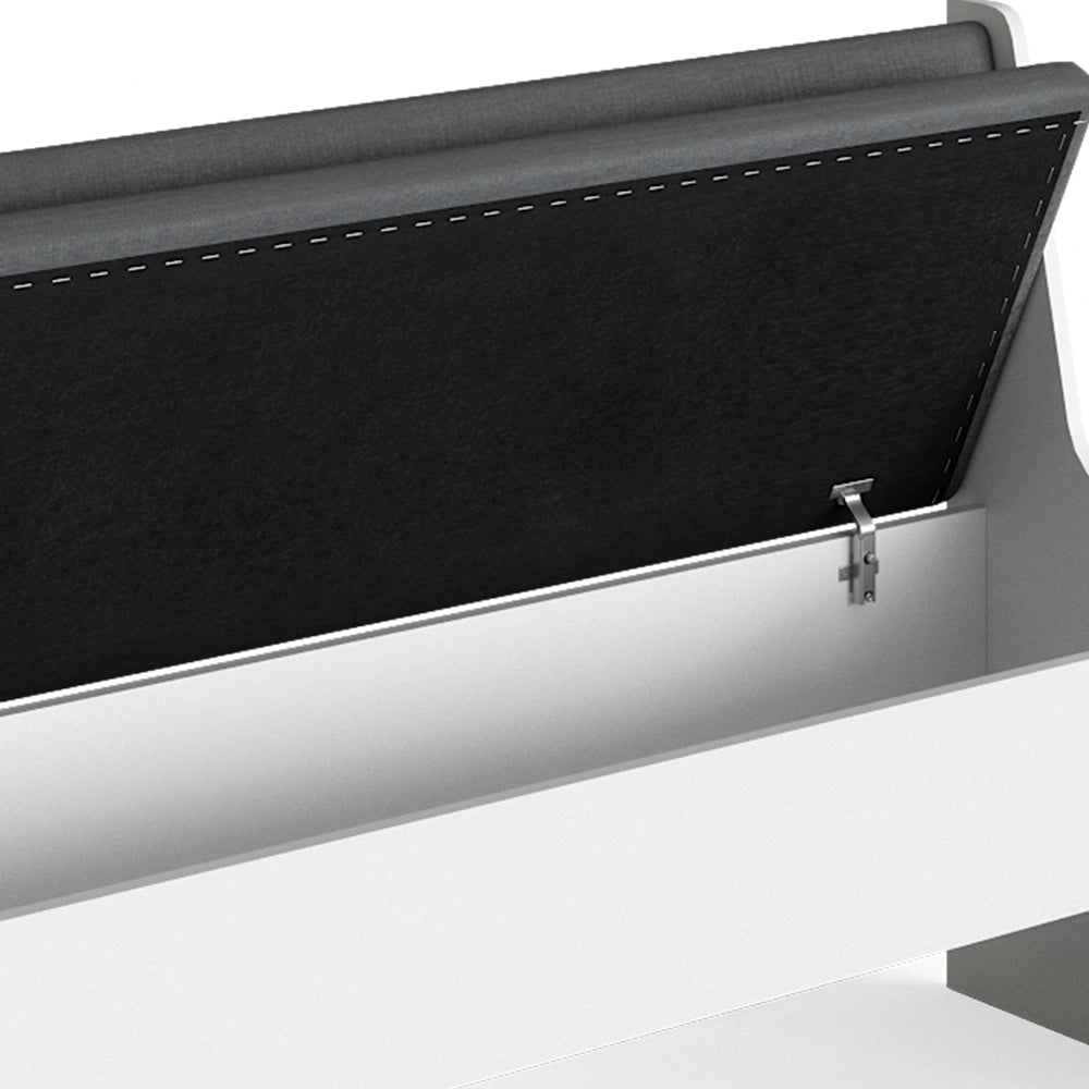 Vicco Panca ad angolo Bianco 41.5 x 136.6 cm