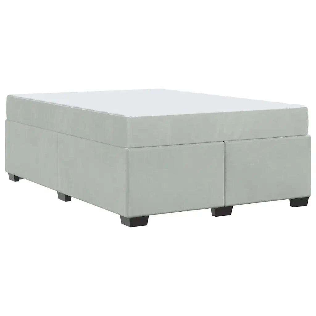 Struttura del letto Grigio chiaro 140 x 200 cm Tessuto