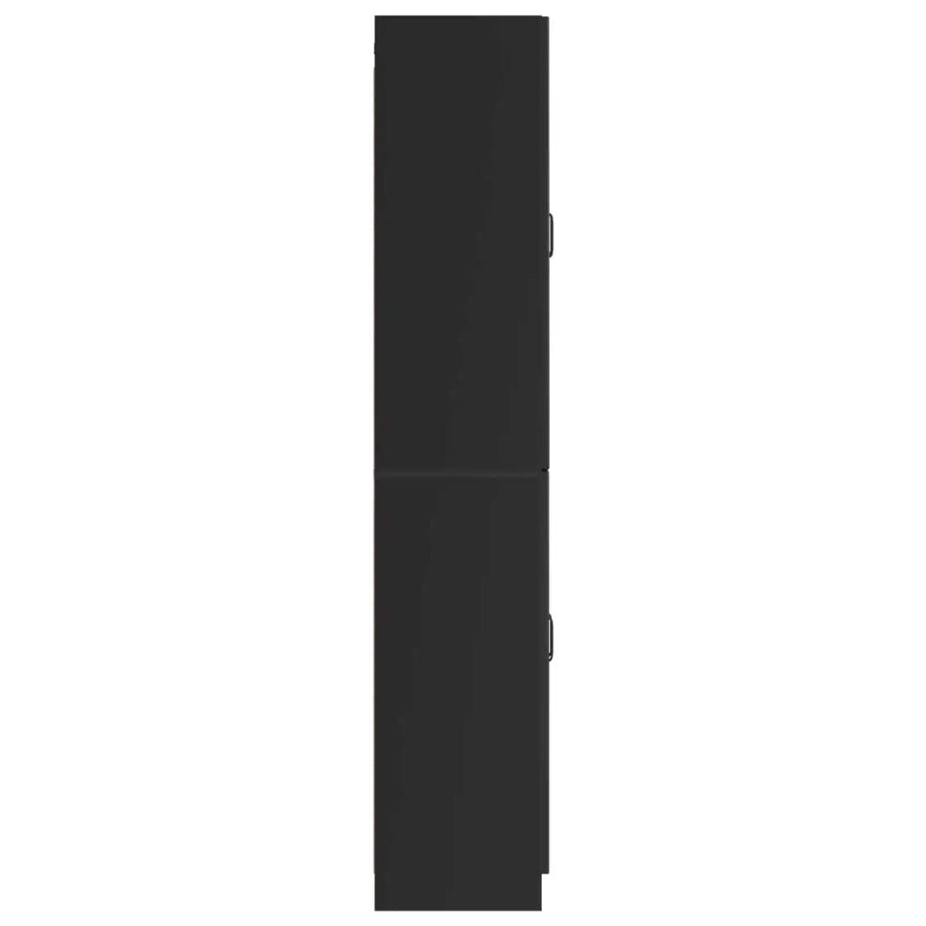 Set di armadi 2 pcs Nero Legno ingegnerizzato