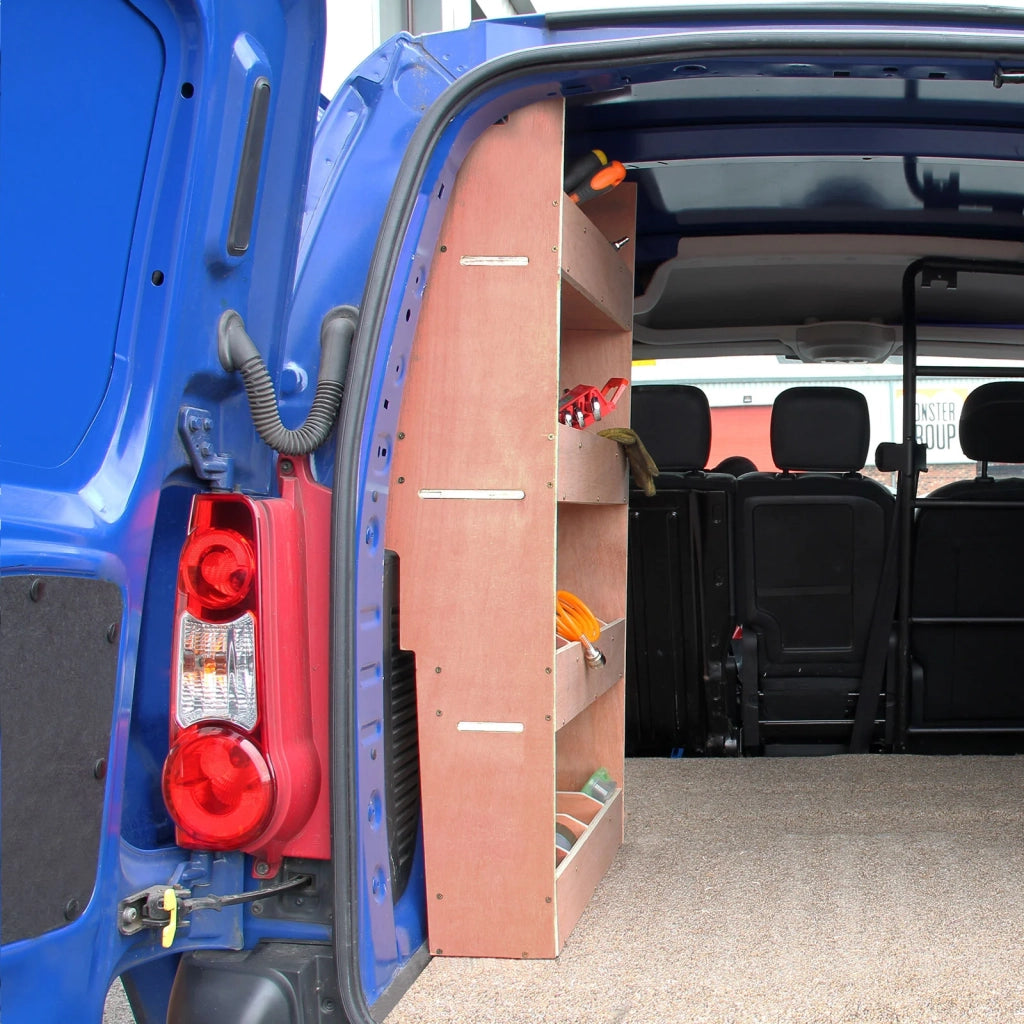 Scaffale per Van Peugeot Partner II Legno Compensato per Attrezzi e Accessori
