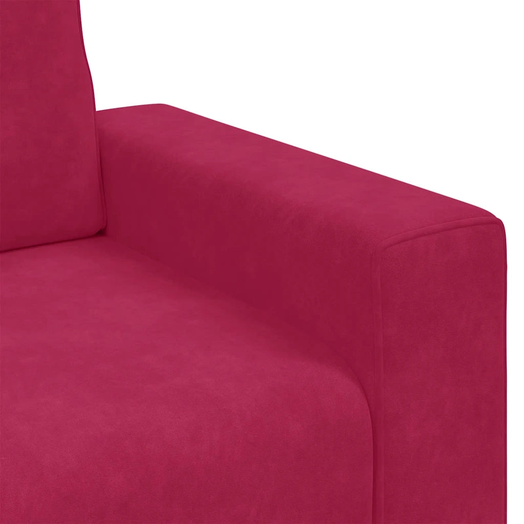 Divano Sedia Rosso Vino 60 cm Velluto