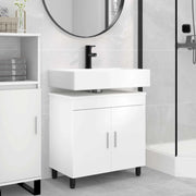 Mobiletto da bagno Bianco 60 x 35 x 60 cm Legno ingegnerizzato 889395