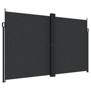 Tenda da Sole | Tenda parasole Laterale Retrattile Nera 200x600 cm