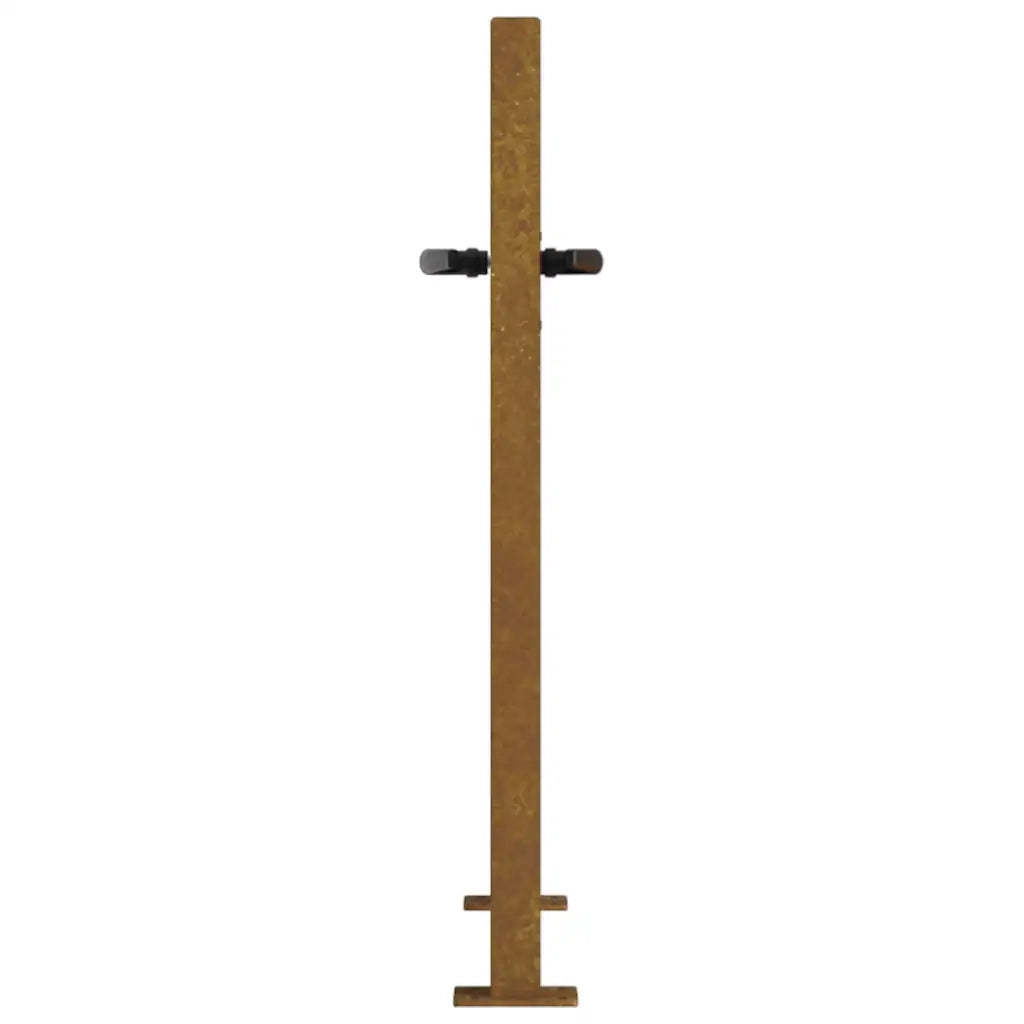 Cancello da giardino 100x75 cm in acciaio Corten con design ad albero 153214