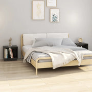 Comodini 2 pz-Set di 2 Tavolino da notte Grigi 40x30x40 cm in Legno Massello di Pino