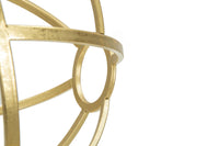 Portacandele Glam Ox Ø29x42,5 cm in Ferro e Vetro Oro