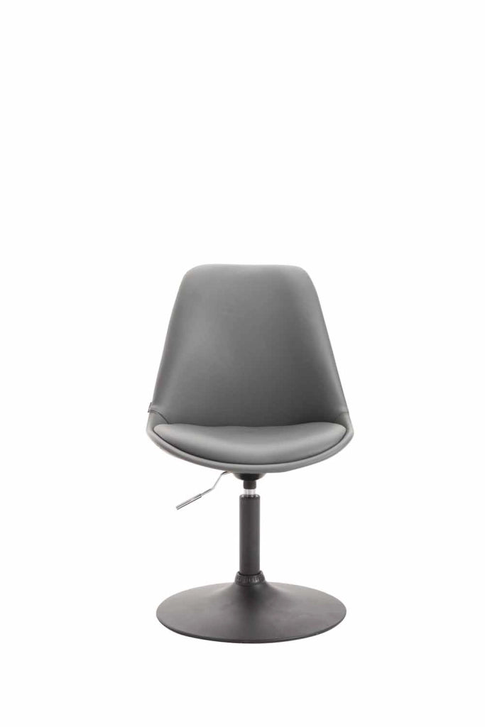 Sedia da pranzo MAVERICK in similpelle grigio,nero