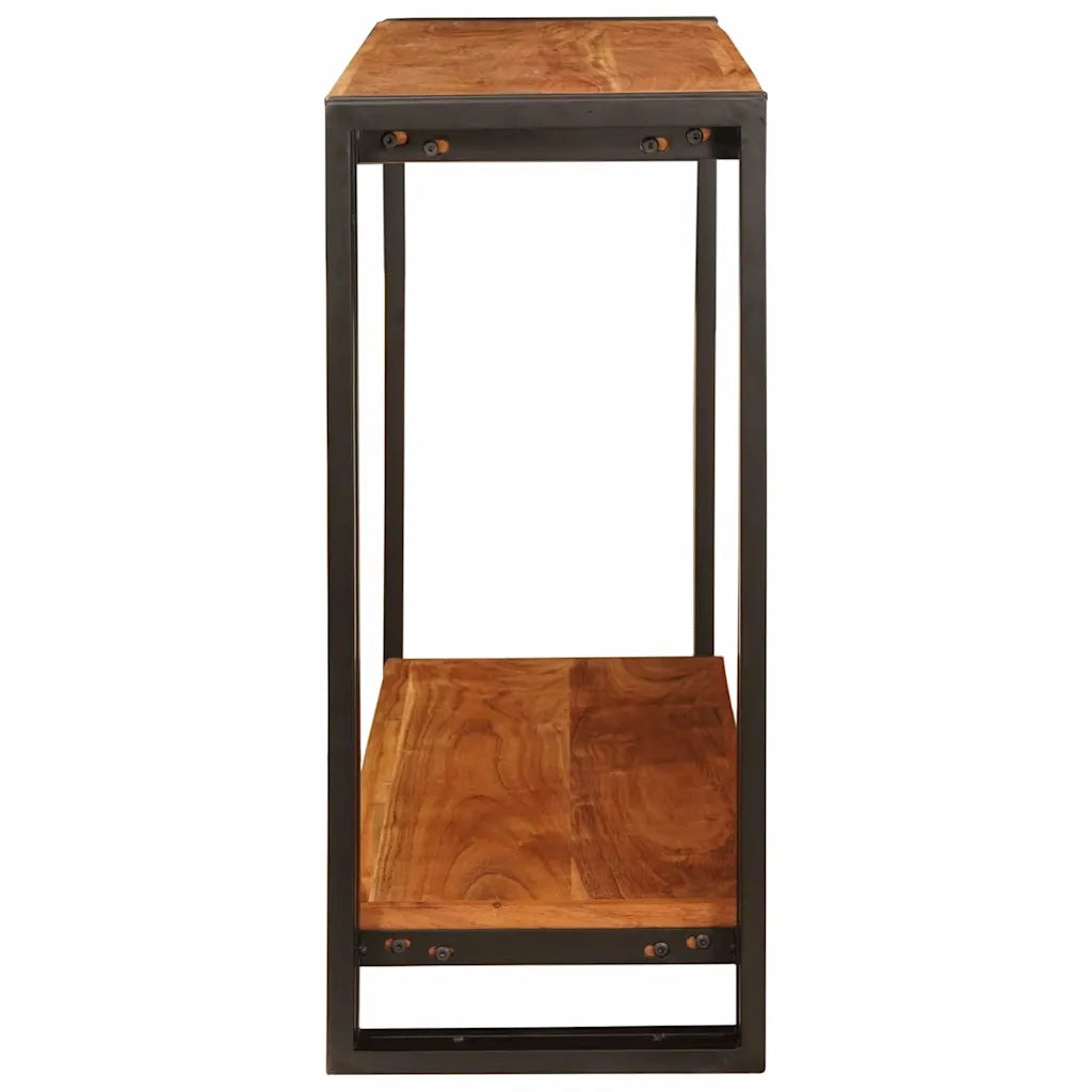 vidaXL Tavolo consolle 90 x 33 x 75 cm legno massello di acacia