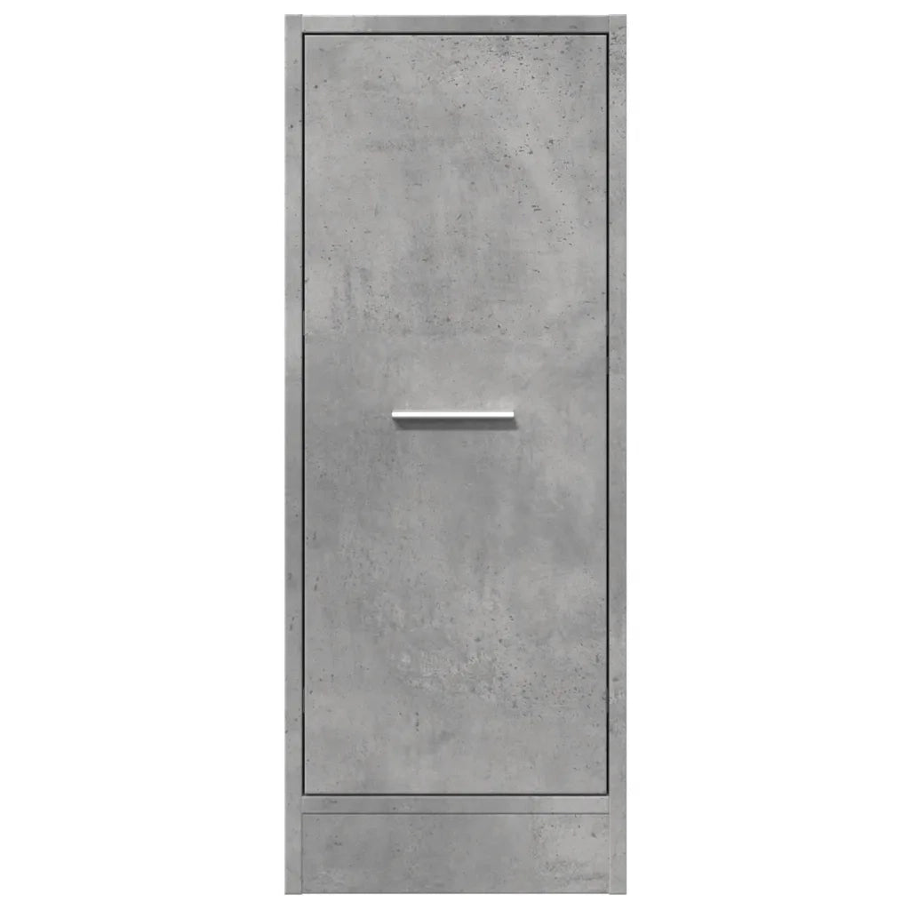 Armadietto da Farmacia Grigio Cemento 30x41x77,5 cm Truciolato