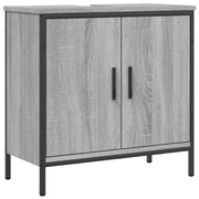 Mobile bagno moderno e salvaspazio 60 x 30 x 60 cm in legno Sonoma grigio 02_0049445