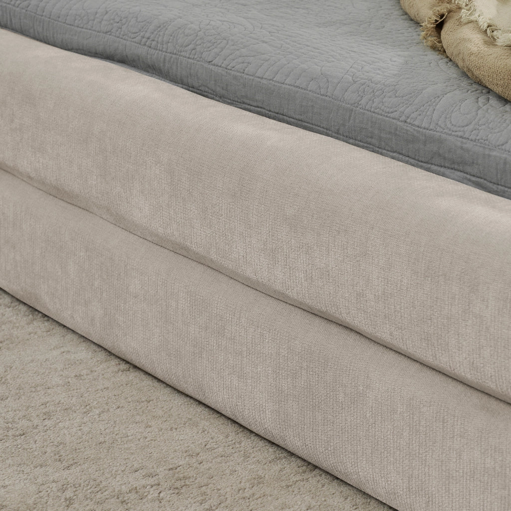 letto matrimoniale schiuma beige 140 x 200 cm