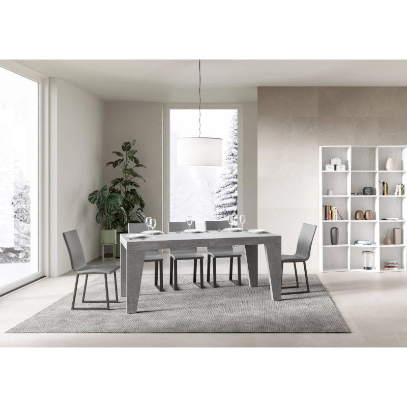 Tavolo allungabile 200/460x90 cm Naxy Premium - Cemento