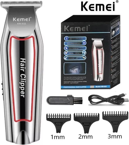 Tondeuse elettrica per capelli e barba per uomo KM-032