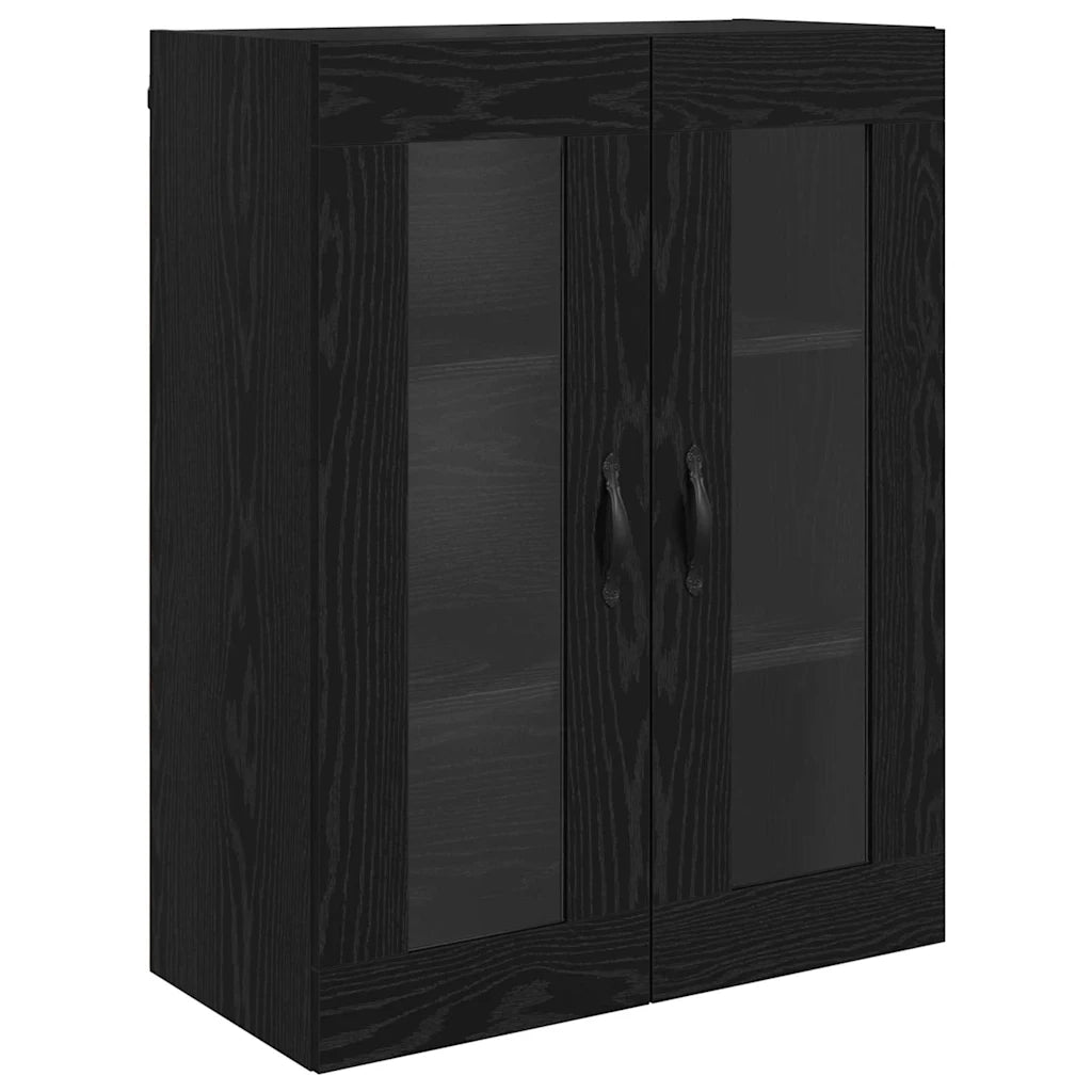Armadi da Parete 2 pz Rovere Nero 69,5 x 34 x 90 cm CFW4980269