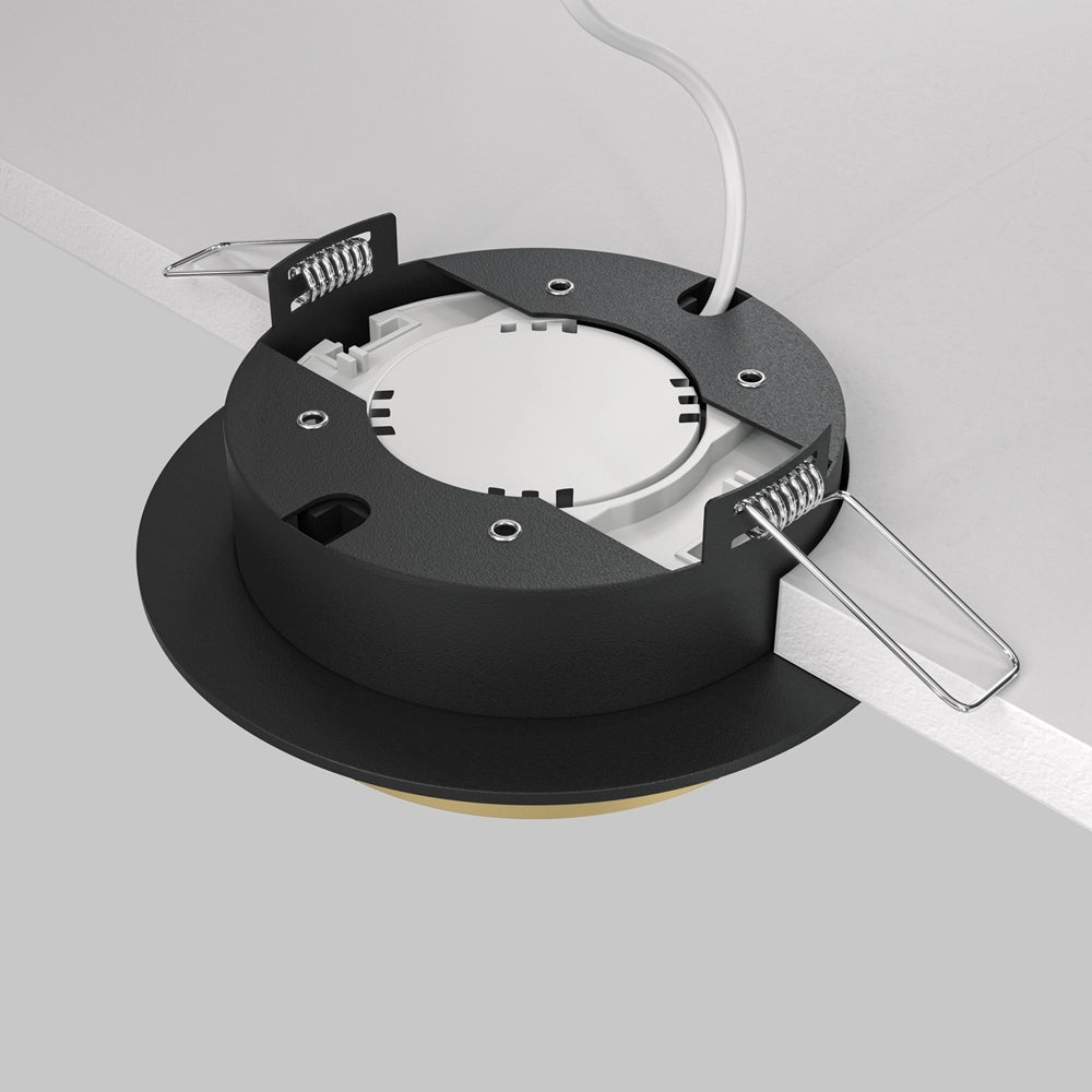 Faretto incasso soffitto Maytoni Hoop GX53 nero tondo