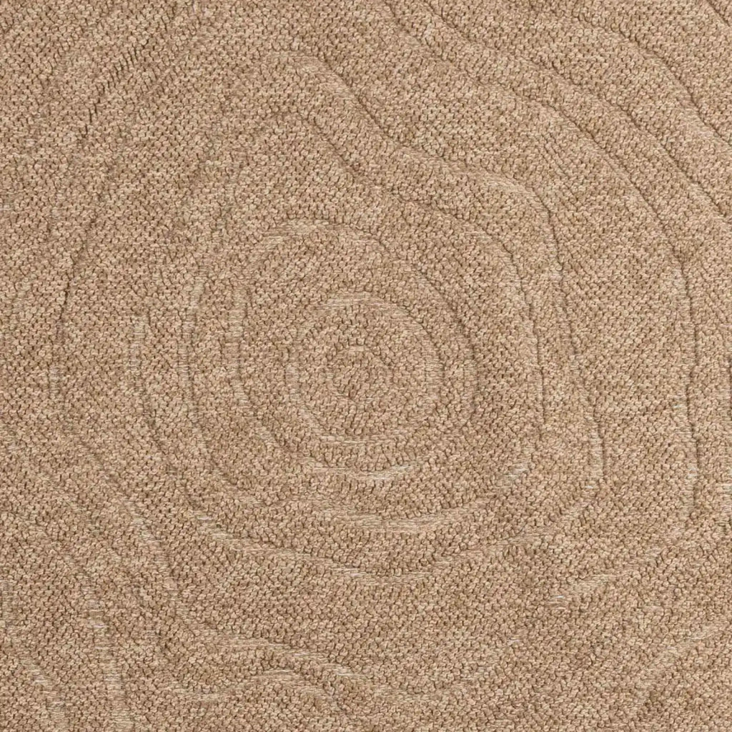 Tappeti per area Moiré Rotondo AGIRA Naturale Ø 200 CM