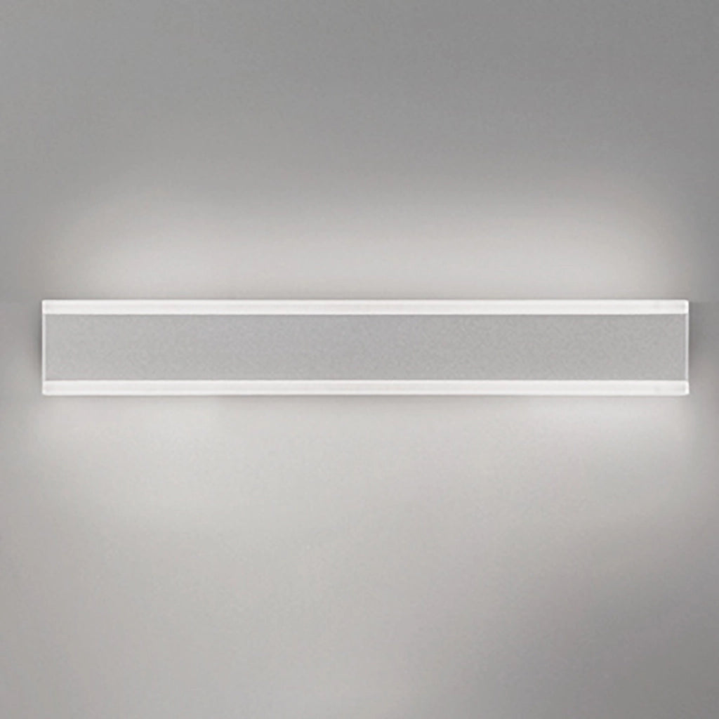 Riga Lampada da parete e soffitto a LED 27W 2180lm 3000K IP54 in alluminio bianco opaco per interni ed esterni design minimalista moderno 50.5cm