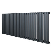 Radiatore Orizzontale Design Ovale Colonna Singola Antracite 600x1620 mm