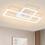 ZMH Lampada da soffitto plafoniera LED bianca 3000K 2 cornici per soggiorno corridoio cucina