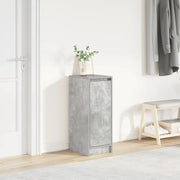 Scarpiera-Scaffale per scarpe Grigio Cemento 29,5x34x76 cm in Legno Multistrato