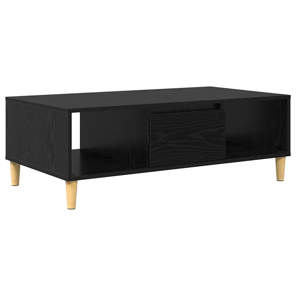 vidaXL Tavolino da salotto Rovere nero 103.5 x 60 x 35 cm