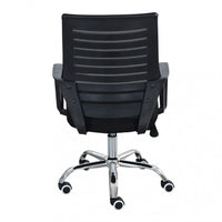 Poltrona da Ufficio Lucy 56x58x94/104 h cm in Poliuretano Nero