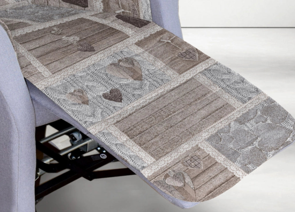 Copripoltrona Reclinabile Trapuntata Shabby Love Poltrona Relax Linea Pensieri Delicati - Poltrona - Beige