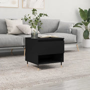 Tavolino da Salotto-Tavolino da soggiorno-Tavolo Nero 50x46x50 cm in Legno Multistrato 229068